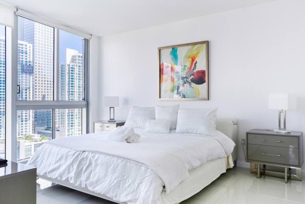Wonderful 2 Bedroom Apt With Ocean Views At Icon Brickell 마이애미 외부 사진