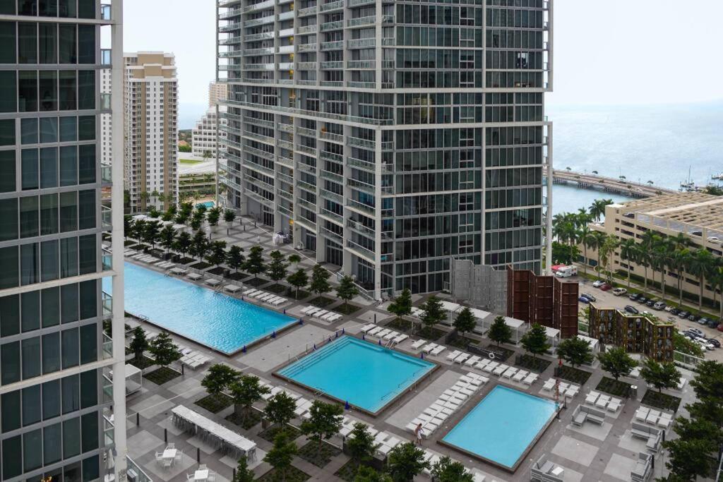 Wonderful 2 Bedroom Apt With Ocean Views At Icon Brickell 마이애미 외부 사진